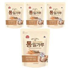 sajo全麥麵粉, 4個, 1kg