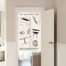 韓系棉麻居家門簾, 極簡北歐