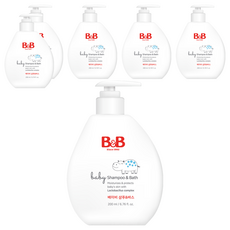 B&B 嬰兒洗髮沐浴露, 200ml, 6個