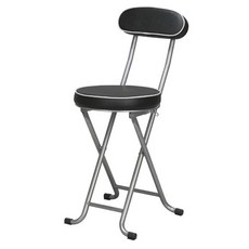 巧易 收靠背軟座折合椅 Set 2, YL-NK011PBK 黑色, 1組