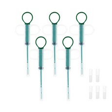 寵物照護餵藥器 綠色 + 2個矽膠嘴頭, 5個