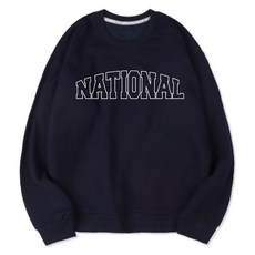 VENHIT National字母寬鬆柔軟刷毛大學T
