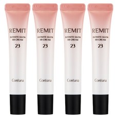 레미트 인피닛 글로우 비비 크림 SPF 50+ PA+++, 23호, 15g, 4개