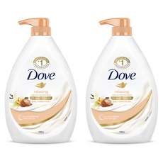 도브 릴랙싱 시어버터 바디워시, 1kg, 2개