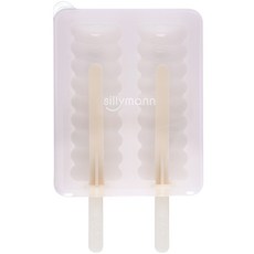 sillymann 鉑金矽膠2格冰棒螺旋造型模具 WSK810, 透明, 1入