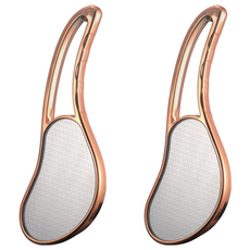 手柄後腳跟護理足部去角質器 金色, 1入, 2個