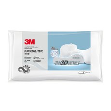 3M 防蹣記憶枕心 舒柔型, 1個, 白色
