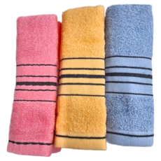 星紅織品 石墨烯紗毛巾 台製 76 x 33cm 3條, 2407, 1組