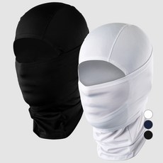 아르메데스 기능성 쿨 바라클라바 2종 세트 AR-19, 블랙, 화이트, 1개