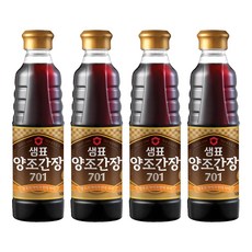 샘표 양조간장 701, 500ml, 4개
