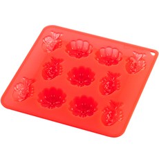 sillymann 鉑金矽膠鯽魚菊花造型餅乾麵包烤模 WSK562, 1個