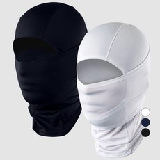 ARMEDES 機能性涼感巴拉克拉瓦頭套 2件組 AR-19, 海軍藍, 白色, 1個