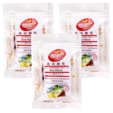 美元蜜餞 辣橄欖, 80g, 3包