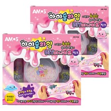 AMOS 阿摩司 i-SLIME DIY 迷你套組, 粉紅色, 2套