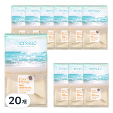 메르슈 무표백 순면 일회용 위생수건 면사, 20개