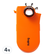 GOLD BRANCH 滾輪式膠帶台 120 x 60 x 20 mm, 橘色, 4個