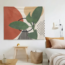 Hoom 禾慕生活 莫蘭迪居家掛布 多彩世界 (附安裝包), 100 x 70cm