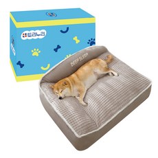 Torinuri 狗狗可拆洗深度睡眠超細纖維坐墊, 1個, 灰色