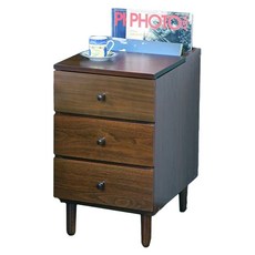 歐伊姆 北歐風格萬用收納邊櫃，台灣生產, 50cm, 深木紋