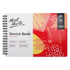 Mont Marte 蒙瑪特 橫式線圈素描本 A5 30張 150gsm, 1本