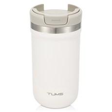 텀스 슈슈 클립 텀블러, 밀크화이트, 425ml, 1개
