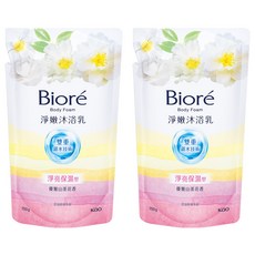 Biore 蜜妮 台灣公司貨 淨嫩沐浴乳 優雅山茶花香 淨亮保濕型 補充包, 700g, 2包