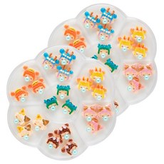 메이브라운 풍선껌소녀 데코 네일파츠 7종 세트, 2세트, 혼합색상