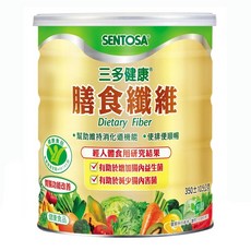SENTOSA 三多 膳食纖維 幫助維持消化道機能 使排便順暢, 350g, 1罐