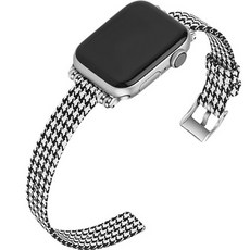 4YOU 스마트워치 하운드 체크 스트랩 42/44/45mm, 혼합색상