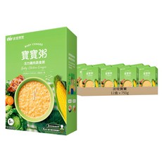波堤寶寶 寶寶粥 活力雞肉蔬食, 750g, 12盒