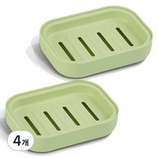 Good Good Shop馬卡龍肥皂架, 綠色, 4個