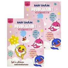 pinkfong 碰碰狐 BABY SHARK 寶寶貼貼畫 Set 2本，內附BABY SHARK 可愛貼紙, 氣球篇