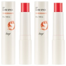 더페이스샵 립케어 스틱 립밤, 02 석류, 3.5g, 2개
