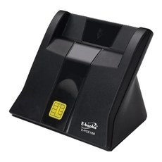 E-books T38 直立式智慧晶片讀卡機 支援網路轉帳/報稅/餘額查詢 台灣BSMI認證 Windows/Mac隨插即用, 黑色, 1個