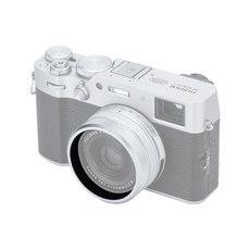 JJC 후지필름 X100VI X100V X100F X100T X70 카메라 렌즈 어댑터 링 RN-FXVI, 1개, RN-FXVI(실버)