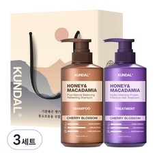 KUNDAL 昆黛爾 Hair 2 件裝節日禮物套組 B 櫻花香味, 3套