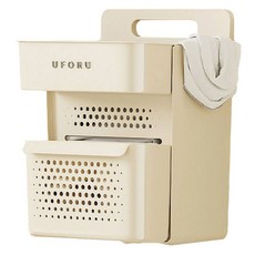 Honey Bubble 生活壁掛式洗衣籃, 白色