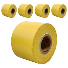 無黏性標示帶 可反覆利用 5個 30m x 5cm 黃色 警示帶