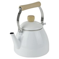 PEARL LIFE 珍珠金屬 琺瑯水壺 IH適用 Just Size HC-383, 白色, 1.6L, 1個