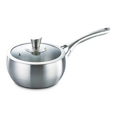 MiyAco 米雅可 典雅316不鏽鋼 七層複合金湯鍋, 耐酸鹼及腐蝕, 導熱均勻, 傳熱快速, 儲熱性佳, 18cm, 1個, Silver