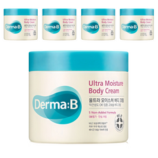 Derma B 超保濕潤膚霜 香草香, 430ml, 5罐