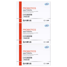 大醫生技 日本乳酸菌膠囊 三效益生菌, 30顆, 18g, 3盒