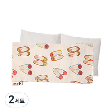 紅豆眼部熱敷袋 紅豆 + 平底鞋套, 2套