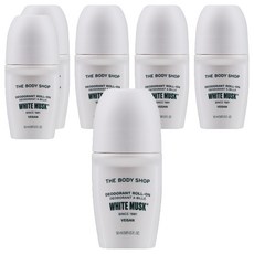 더바디샵 롤온 화이트머스크 데오드란트, 50ml, 6개