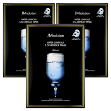 제이엠솔루션 물광 에스오에스 링거 마스크 블랙, 10개입, 3개