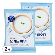 gomgom 法國產優格粉, 1入, 2個, 1kg