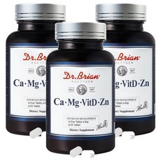 Dr.Brian ROETTGER 鈣鎂鋅維他命D補充錠, 90顆, 3罐