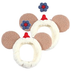 Minimaxi Beauty Flower Mouse 髮帶, 黃色, 2個