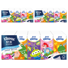 Kleenex 舒潔 紙手帕 10張, 15包, 3袋