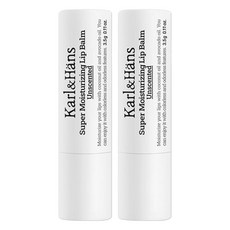 칼앤한스 슈퍼모이스처라이징 립밤 언센티드, 무향, 3.5g, 2개